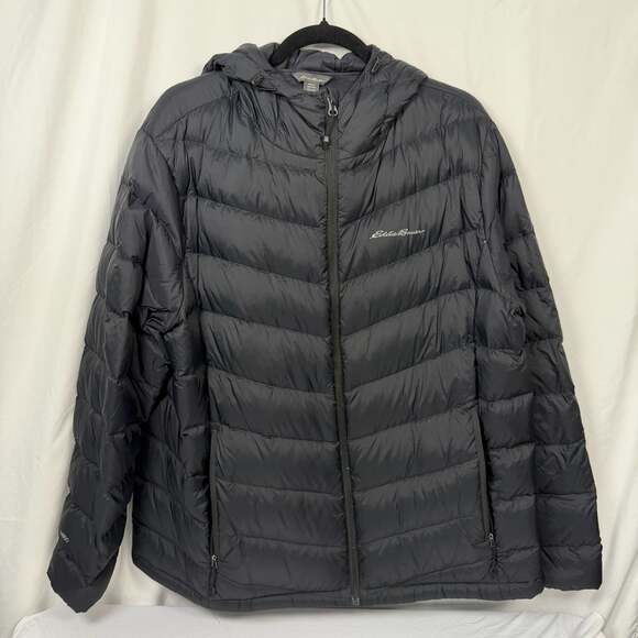 Eddie Bauer Other - Eddie Bauer EB650 Down Hooded Puffer Jacket Black XXL